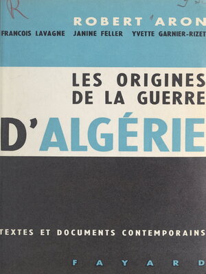 cover image of Les origines de la guerre d'Algérie